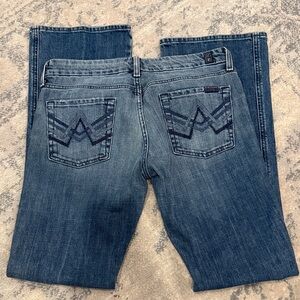 7 For All Mankind Women's Boot Cut Jeans in Blue